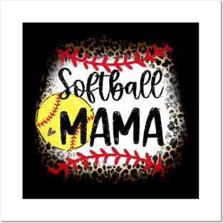 Leopard Softball Mama   Softball Mama   Softball Posters and Art